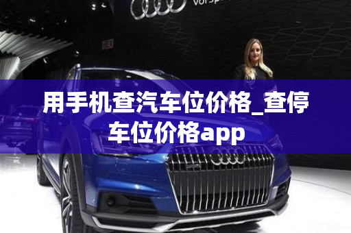 用手机查汽车位价格_查停车位价格app